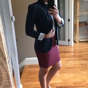 Blue Linen Boyfriend Blazer